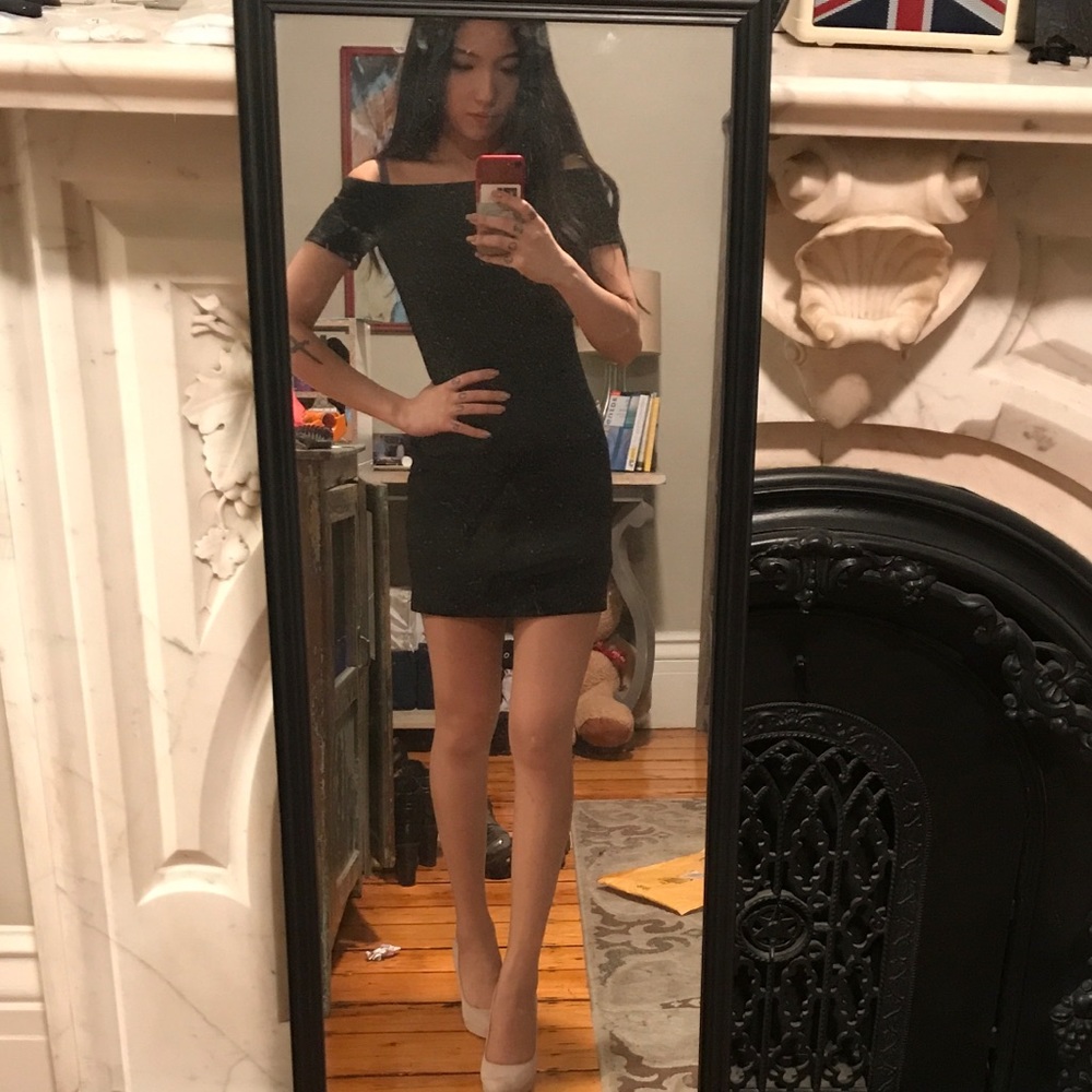 Mango Little Black Dress (On/Off the Shoulder) ❤️